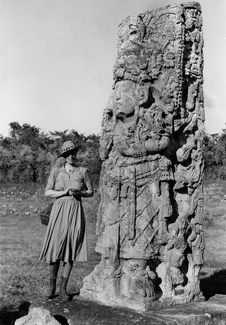 Elizabeth Kelemen at Copan, 1940