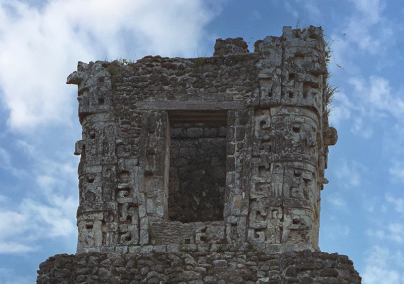 Dzibilnocac: detail of East Temple