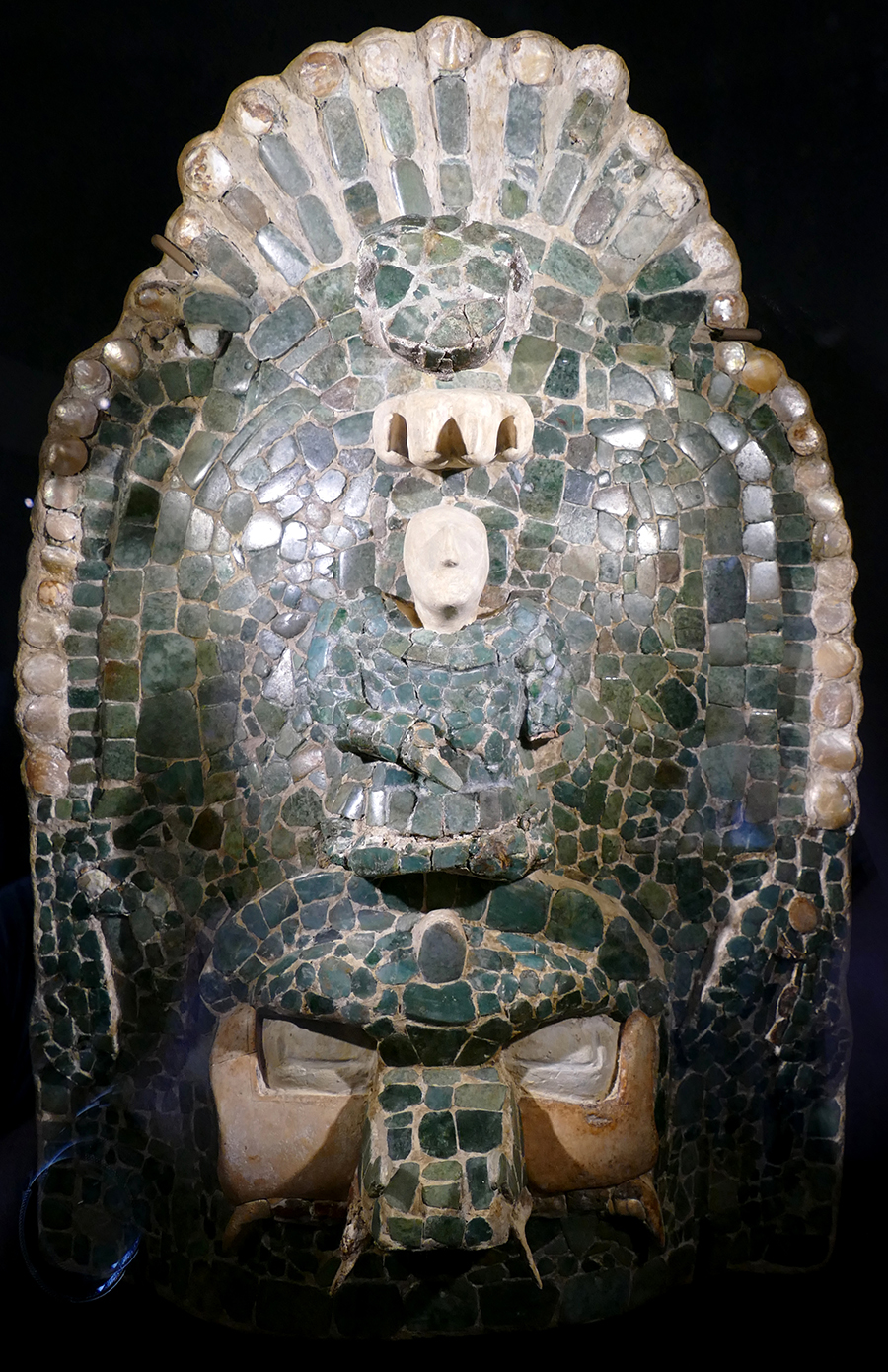 Calakmul: Funerary Headdress found under Room 6 of Structure III.