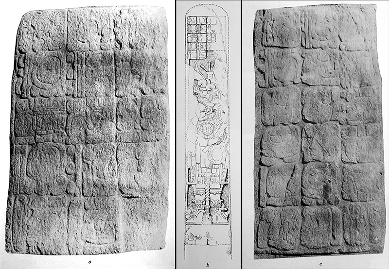 Calakmul Stela 9 from Ruppert & Dennison