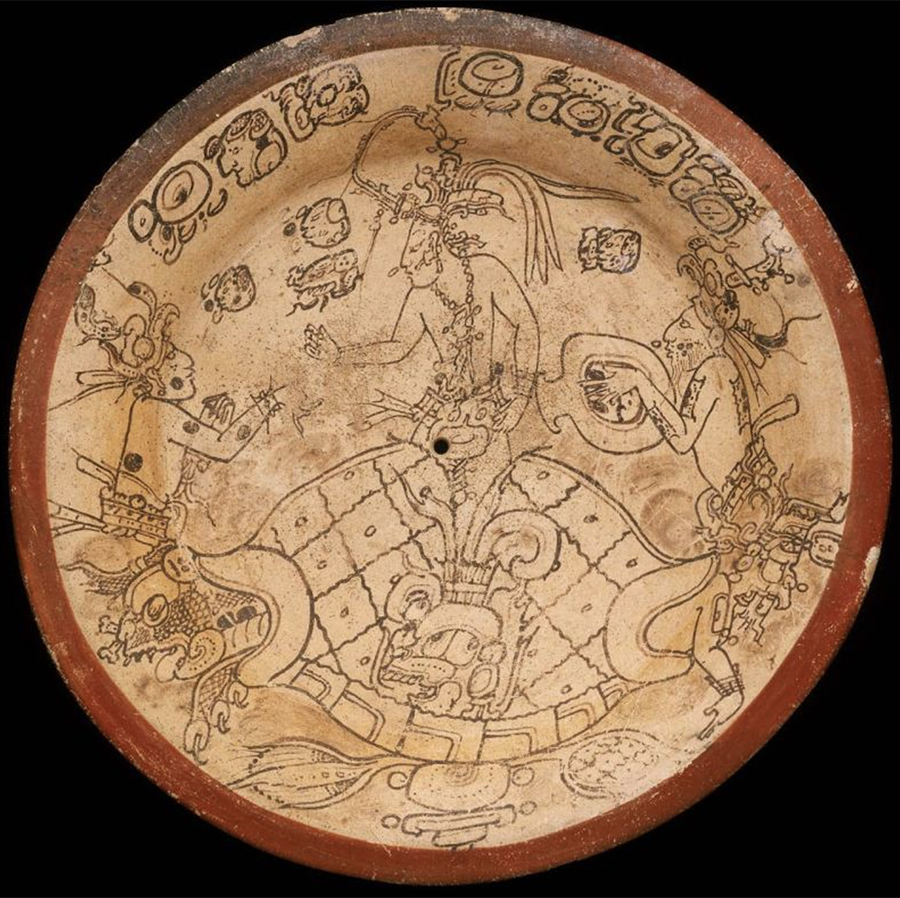 Codex Style plate depicting the birth of the maize god