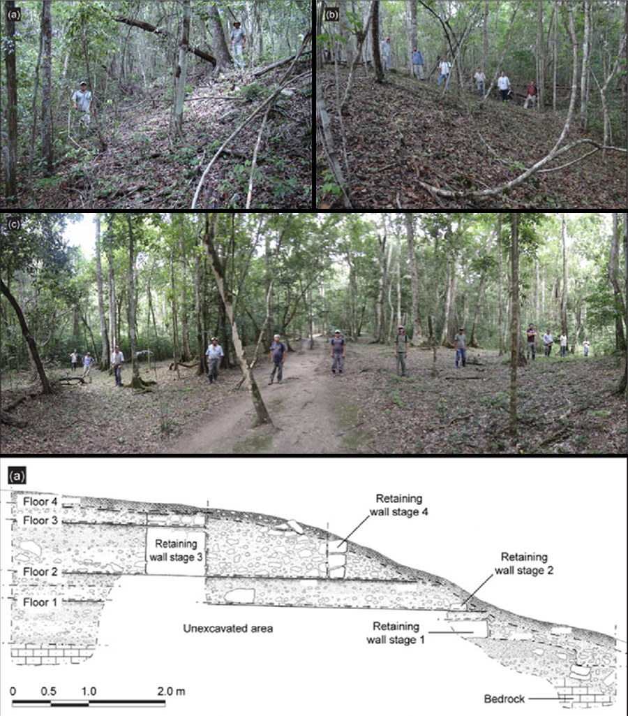 Photos of a sacbe showing huge size