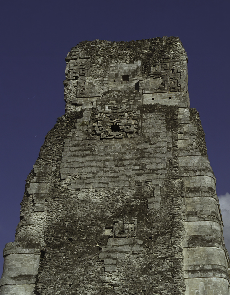 Xpujil, Str I Central Tower, West Side