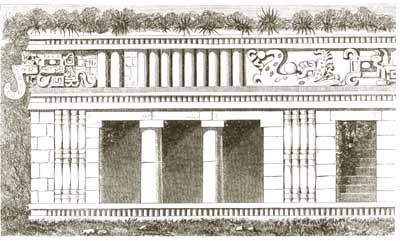 F. Catherwood's etching, Palace of Sayil