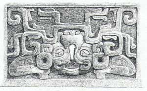 Tikal Str 5D-33-2nd architectural detail